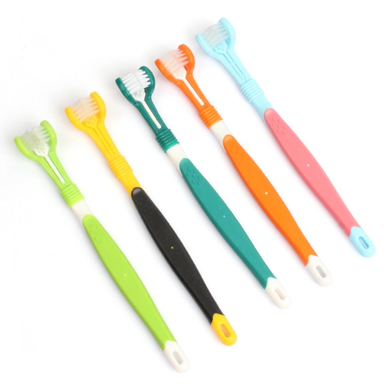 5pcs 360° Pet Toothbrush – Finger Toothbrush for Dogs and Cats, Soft Bristles, Easy Dental Cleaning
