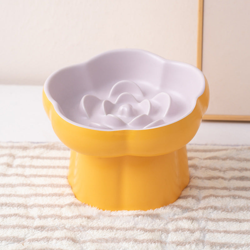 Elevated Ceramic Slow Feeder Bowl cat&small dog｜Anti-Choke Raised Dish – view 7
