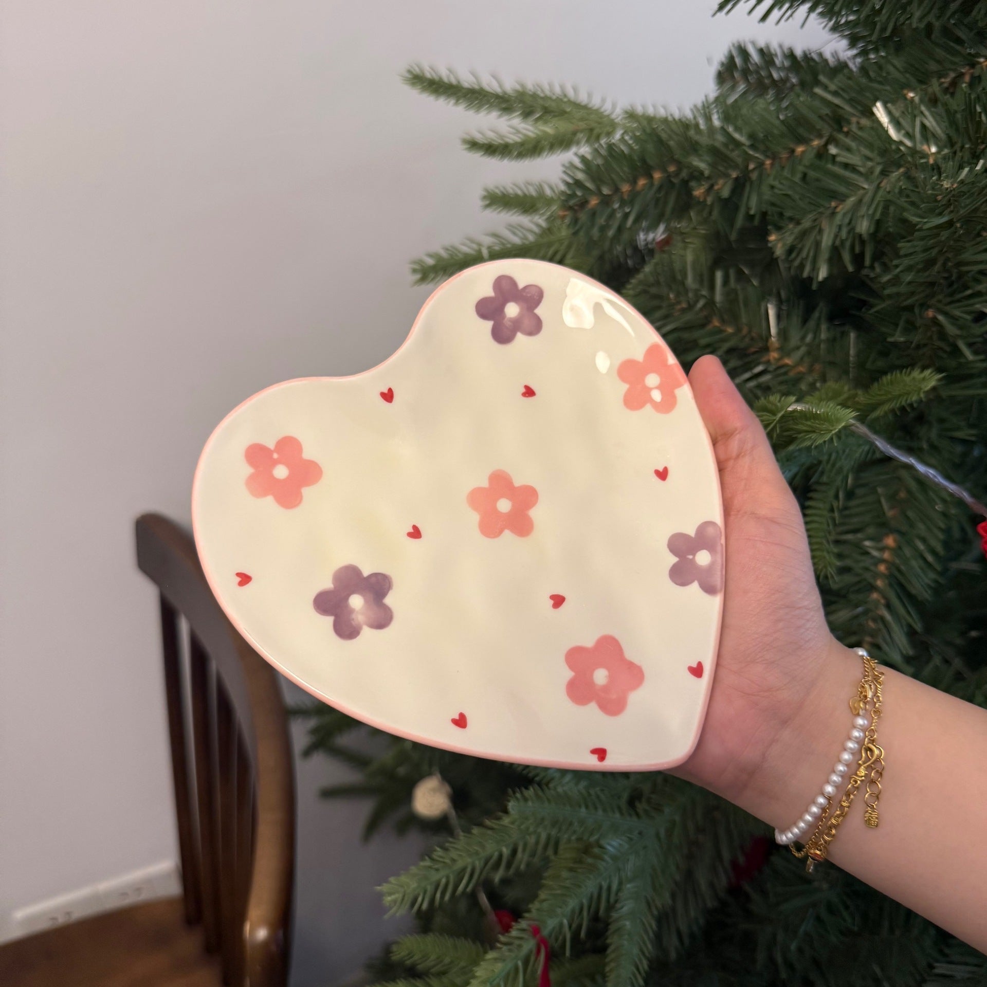 6inch Ceramic Cat Plate｜Shallow Design for Wet Food