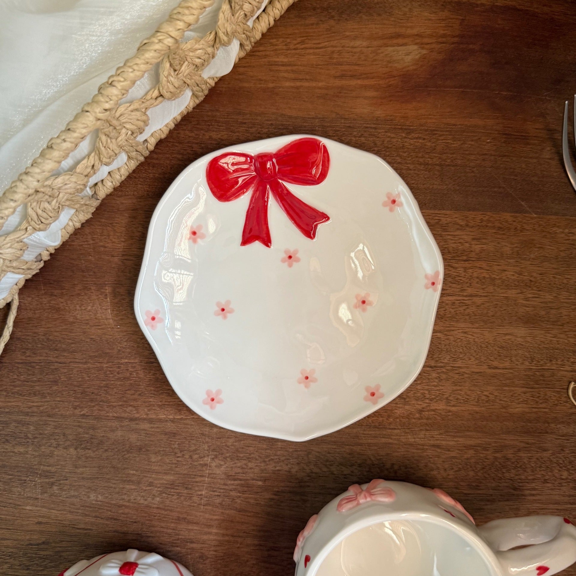 6-Inch Ceramic Pet Plate – For Dry & Wet Food