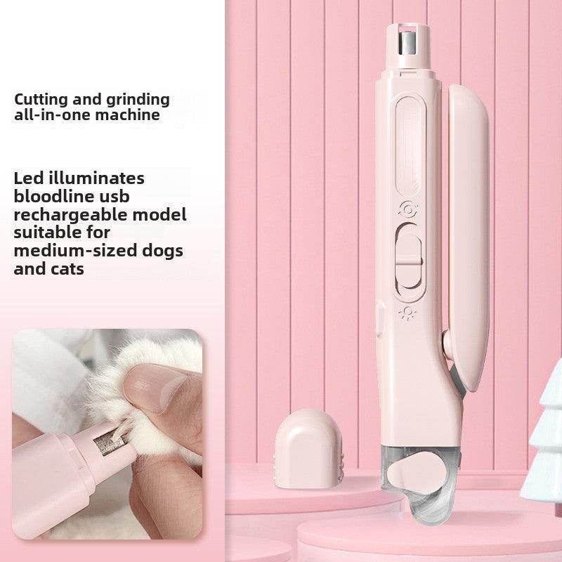 Pet nail clippers lamp cat and dog manicure multifunctional bass universal nail grinder home toe nail clippers - NoKa&AuroraStone