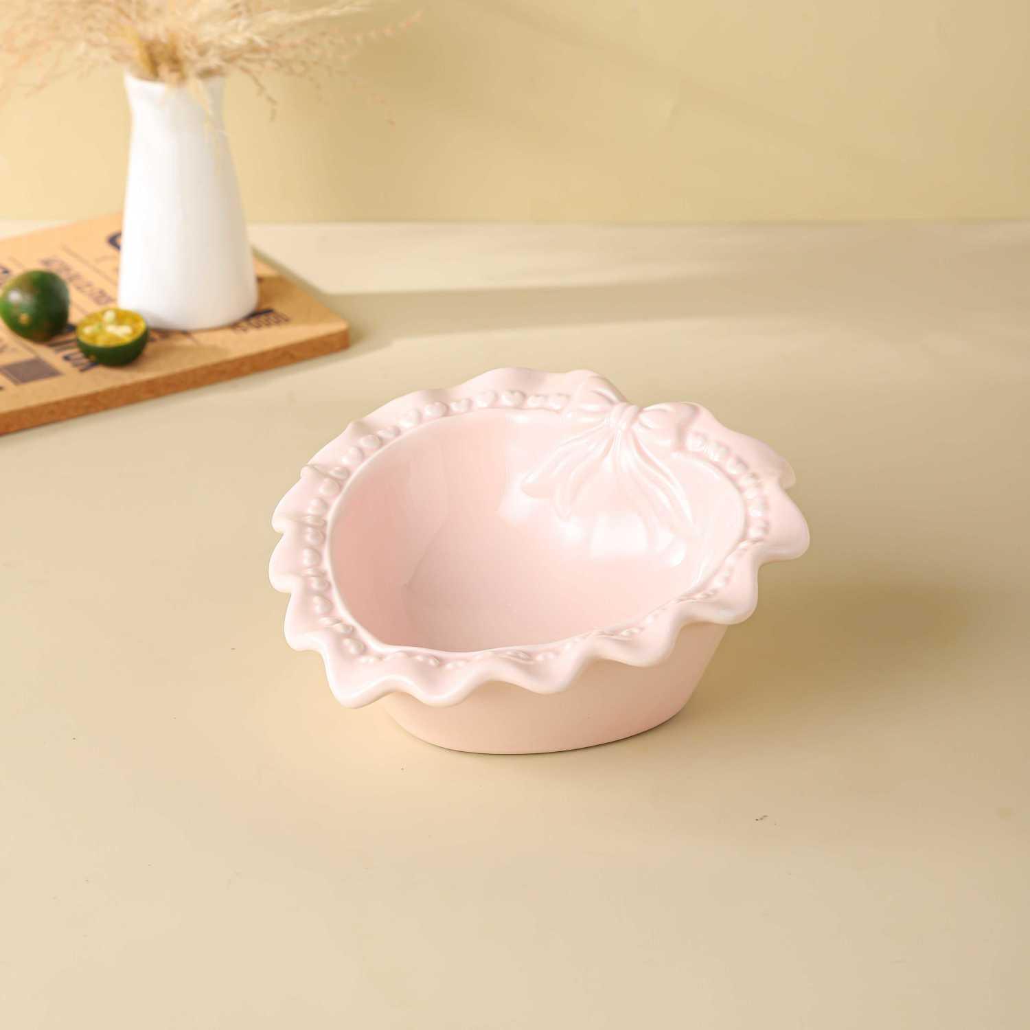 Cat Bowl Ceramic Love Pet Bowl Cat Bowl Cat Rice Bowl Cute Cat Food Bowl Drinking Bowl Anti-knock Height - NoKa&AuroraStone