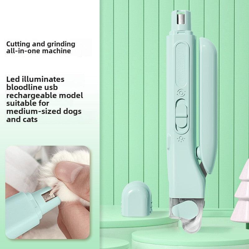 Pet nail clippers lamp cat and dog manicure multifunctional bass universal nail grinder home toe nail clippers - NoKa&AuroraStone