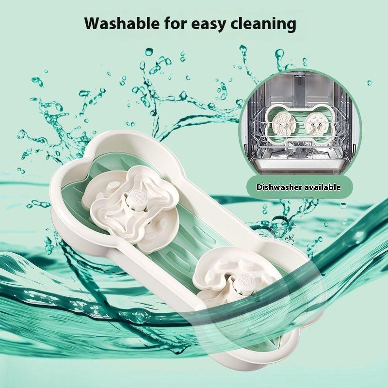3 in 1 slow eating dog bowl, rotating puzzle pet eating bowl, anti choking and splash prevention - NoKa&AuroraStone