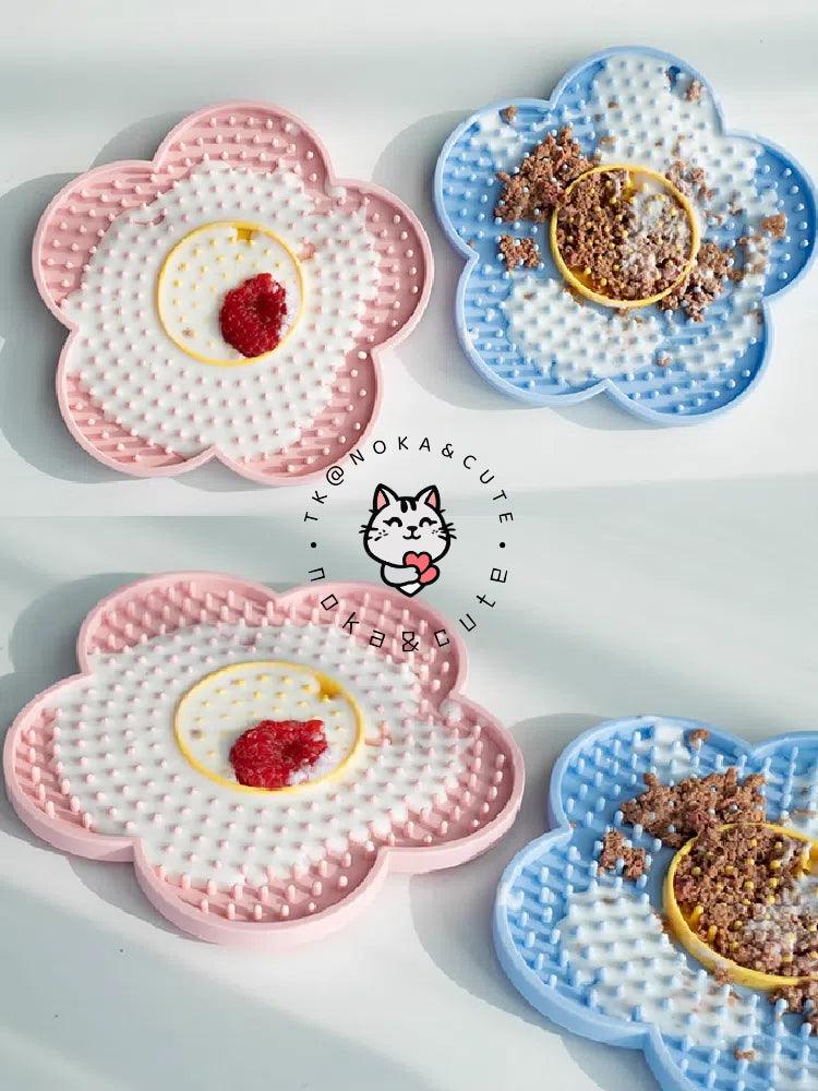 Small and medium-sized dog slow food bowl, silicone licking pad, licking plate, shaking bowl, pet cat puzzle, leakage, hidden food, rich toys - NoKa&AuroraStone
