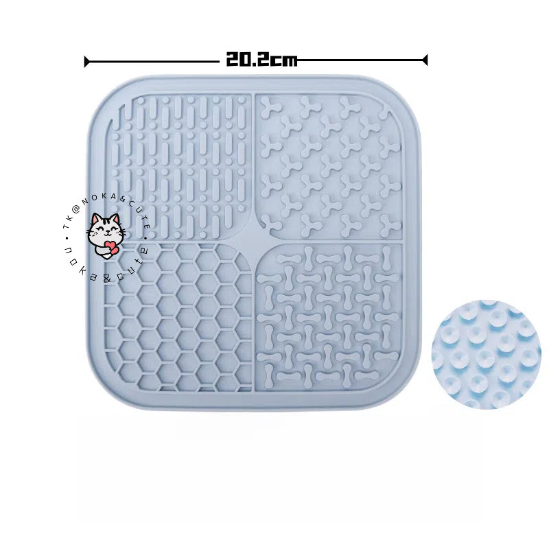 Small and medium-sized dog slow food bowl, silicone licking pad, licking plate, shaking bowl, pet cat puzzle, leakage, hidden food, rich toys