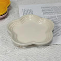 19 color rainbow plum blossom ceramic plate, French flower plate, dining plate, pet gradient - NoKa&AuroraStone
