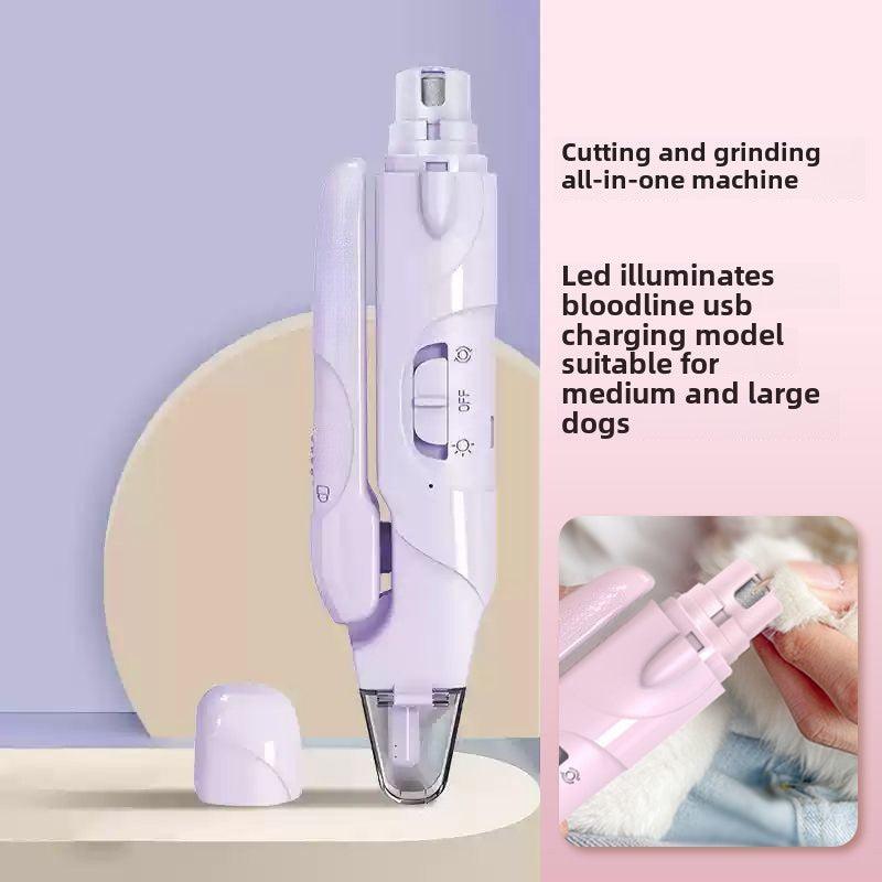 Pet nail clippers lamp cat and dog manicure multifunctional bass universal nail grinder home toe nail clippers - NoKa&AuroraStone