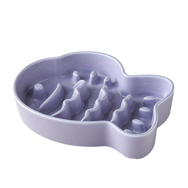 Pet Bowl Slow Food Bowl Cat Dog Bowl Ceramic Water Bowl Neck Protection Ceramic Food Dog Bowl - NoKa&AuroraStone