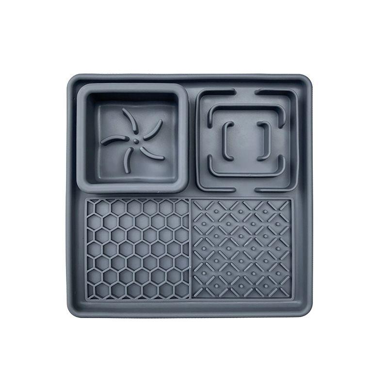 Pet Slow Feeder Mat, Licking Mat, Suitable for Cats and Dogs, Silicone Material, Dishwasher Safe - NoKa&AuroraStone