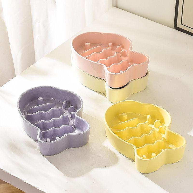 Pet Bowl Slow Food Bowl Cat Dog Bowl Ceramic Water Bowl Neck Protection Ceramic Food Dog Bowl - NoKa&AuroraStone