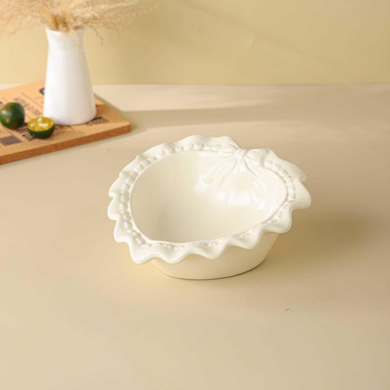 Cat Bowl Ceramic Love Pet Bowl Cat Bowl Cat Rice Bowl Cute Cat Food Bowl Drinking Bowl Anti-knock Height - NoKa&AuroraStone