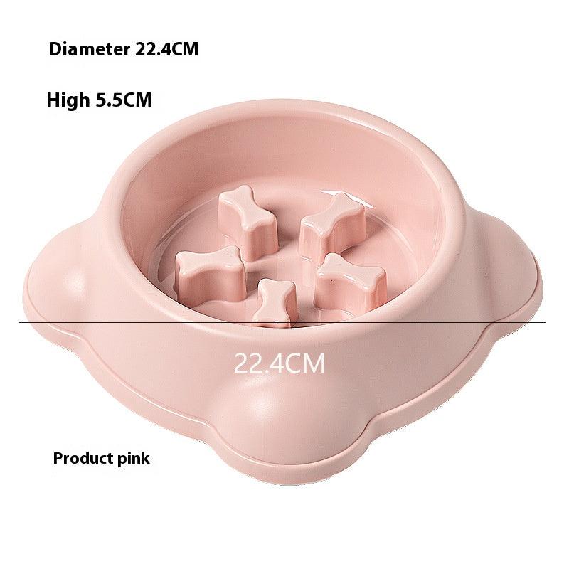 Dog Slow Food Bowl, Cat Bowl, Dog Food Bowl, Anti-knock over Pet Rice Bowl, Kitten, Puppy, Puppy Eating Slow Food Bowl - NoKa&AuroraStone