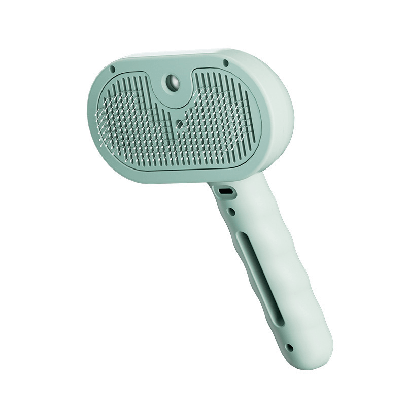 Pet Spray Hair Removal Comb, 1-piece pet hair brush, pet hair cleaning brush with sheddingbutton, cat brush, dog brush, cat and dog beautyand massage comb, pet supplies - NoKa&AuroraStone