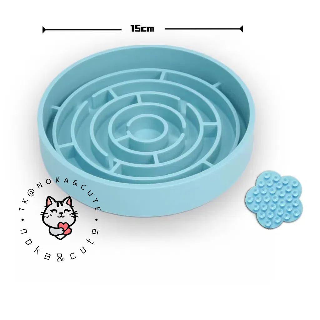 Small and medium-sized dog slow food bowl, silicone licking pad, licking plate, shaking bowl, pet cat puzzle, leakage, hidden food, rich toys - NoKa&AuroraStone
