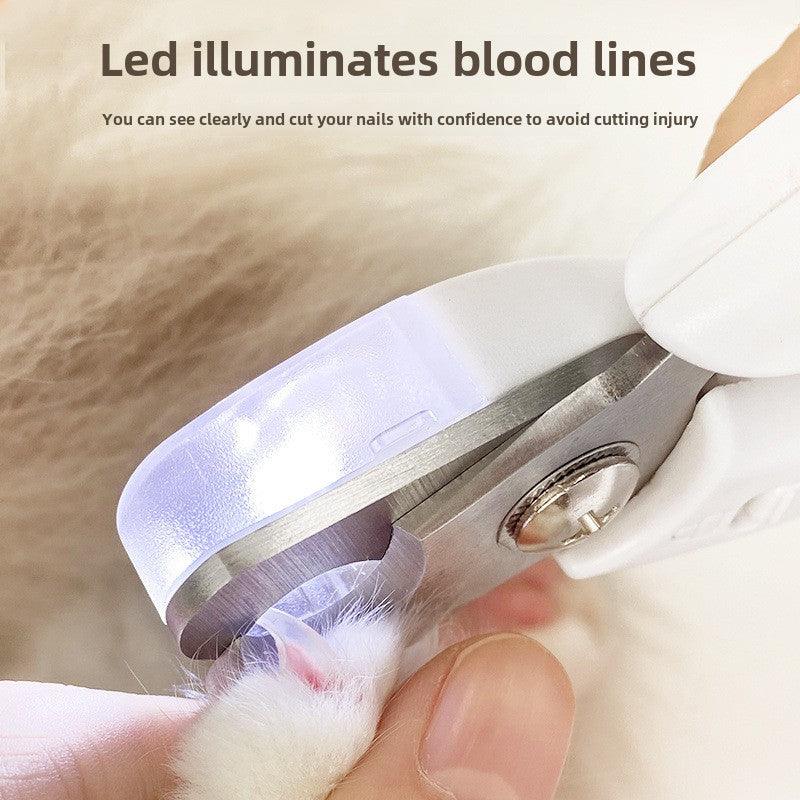 Pet nail clippers lamp cat and dog manicure multifunctional bass universal nail grinder home toe nail clippers - NoKa&AuroraStone
