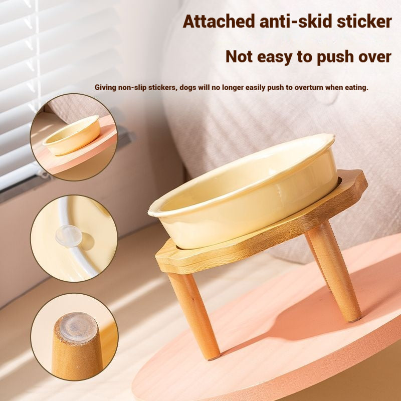Love Series Ceramic Dog Slow Food Bowl Cat Small Dog Anti-choking Anti-slip Cervical Cute Pet Bowl Slow Food Basin - NoKa&AuroraStone