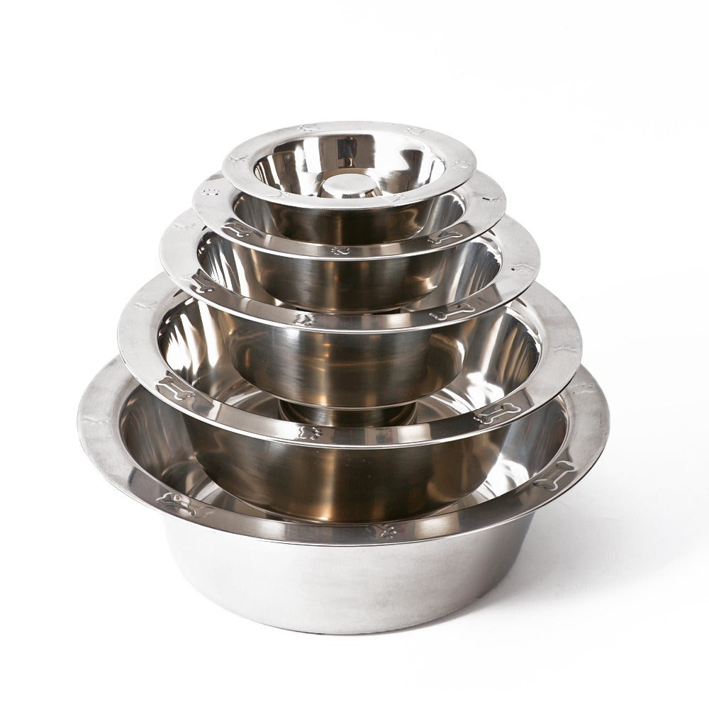 Stainless Steel Slow Feeder Bowl for All Dog Breeds｜Anti-Gulping Dog Bowl