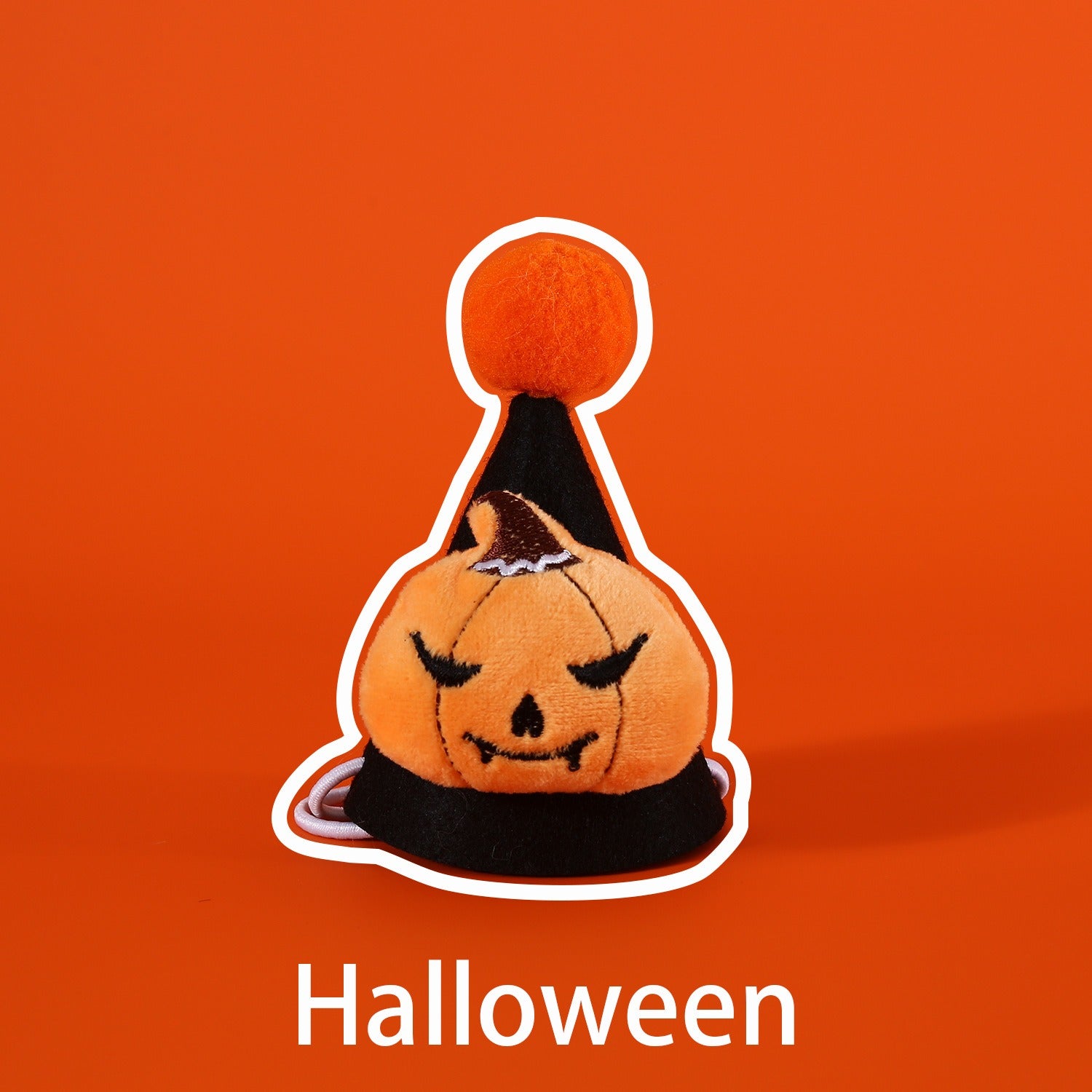 Halloween Pet Accessory for Cats & Dogs – /Pumpkin Headpiece Fits 5.5–44 lbs