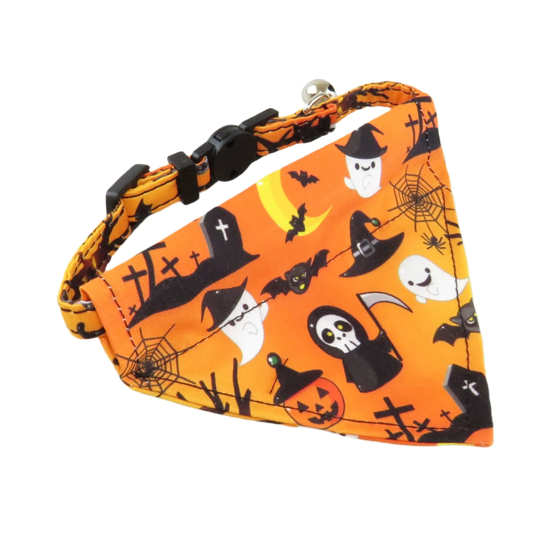 Halloween Pet Collar for Small Dogs & Cats – Festive, Adjustable, Comfortable