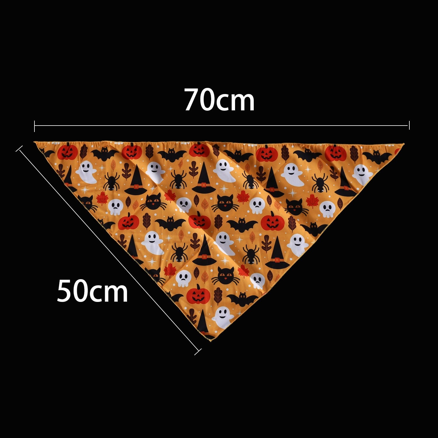 Halloween Pet Accessory for Cats & Dogs – /Pumpkin Headpiece Fits 5.5–44 lbs