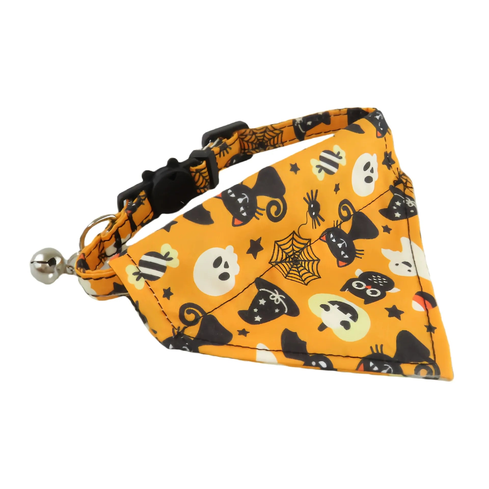 Halloween Pet Collar for Small Dogs & Cats – Festive, Adjustable, Comfortable