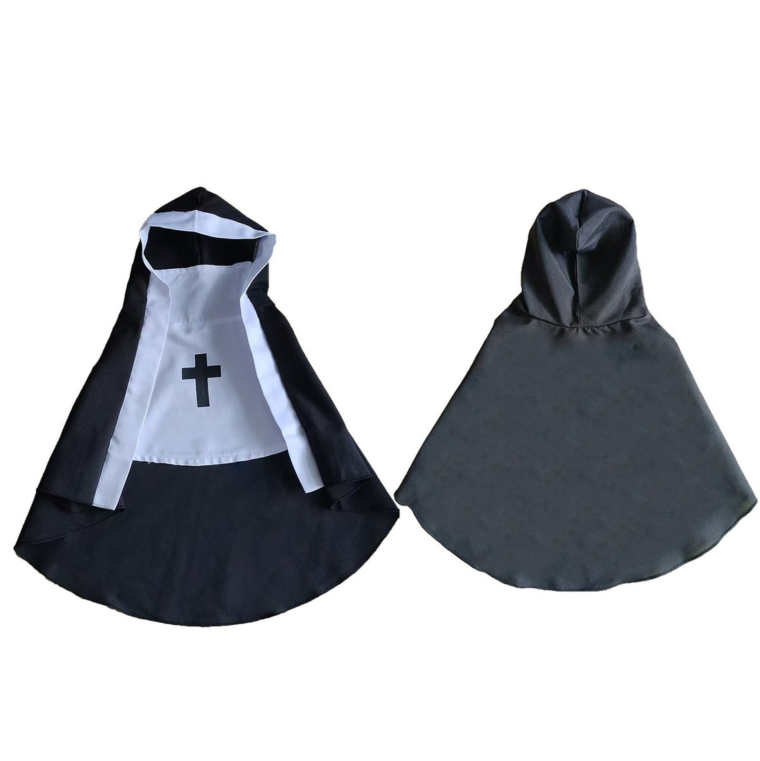 Halloween Nun Costume for Pets – Cross Cape Cosplay Outfit for Small PET