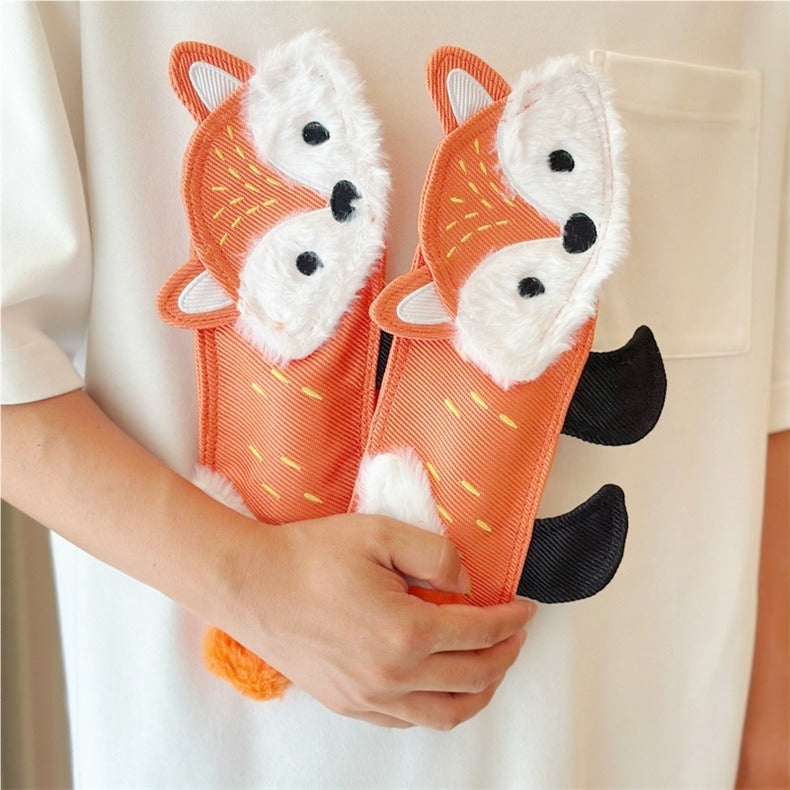 Durable Chew Squeaky Dog Toy – Interactive Bite-Resistant Play Toy with Food Pocket & Fetch Design