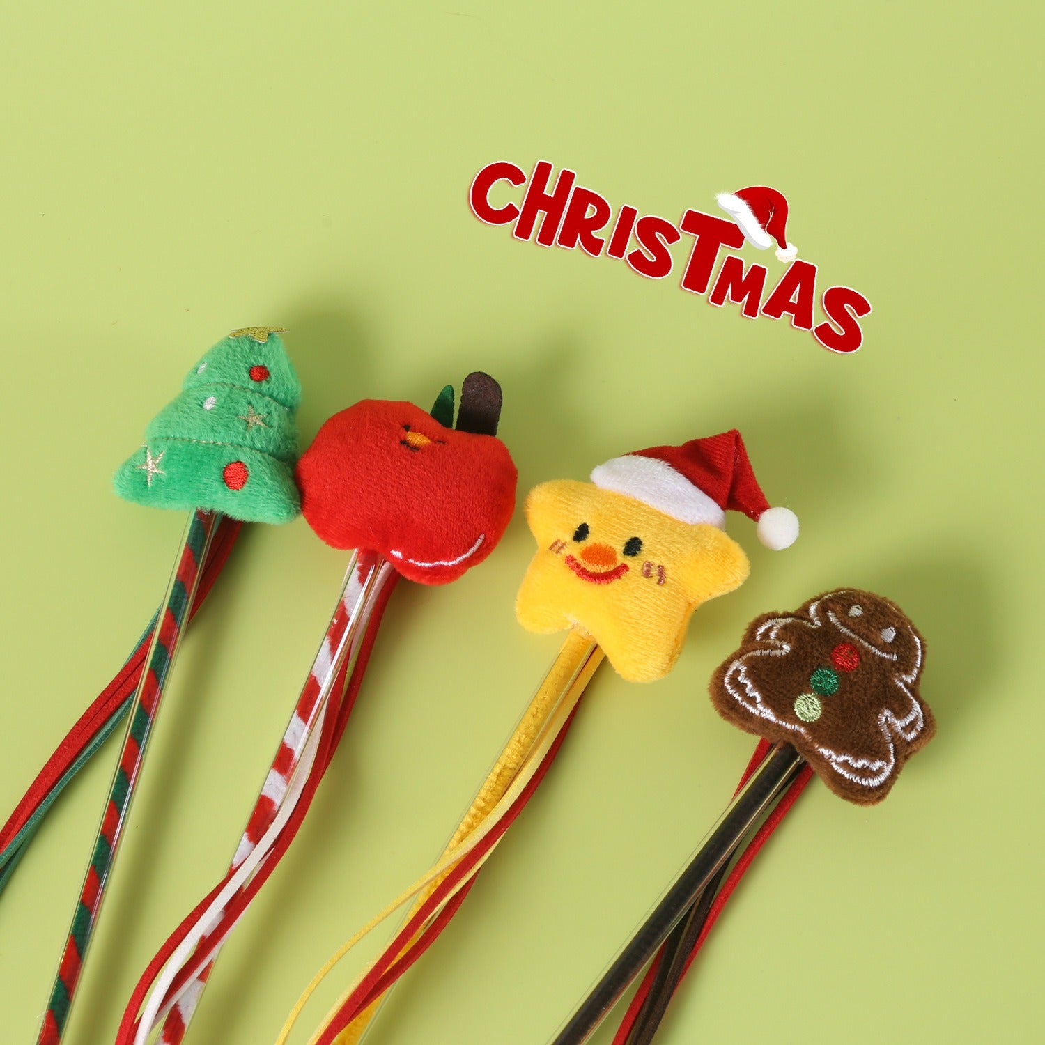 Christmas Cat Teaser Wand