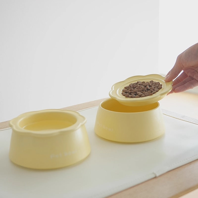3-in-1 Ceramic Cat Bowl - Stylish and Practical Design