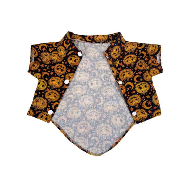 Halloween Pet Costume Shirt for Cats & Dogs – Funny Festive Outfit in Cotton