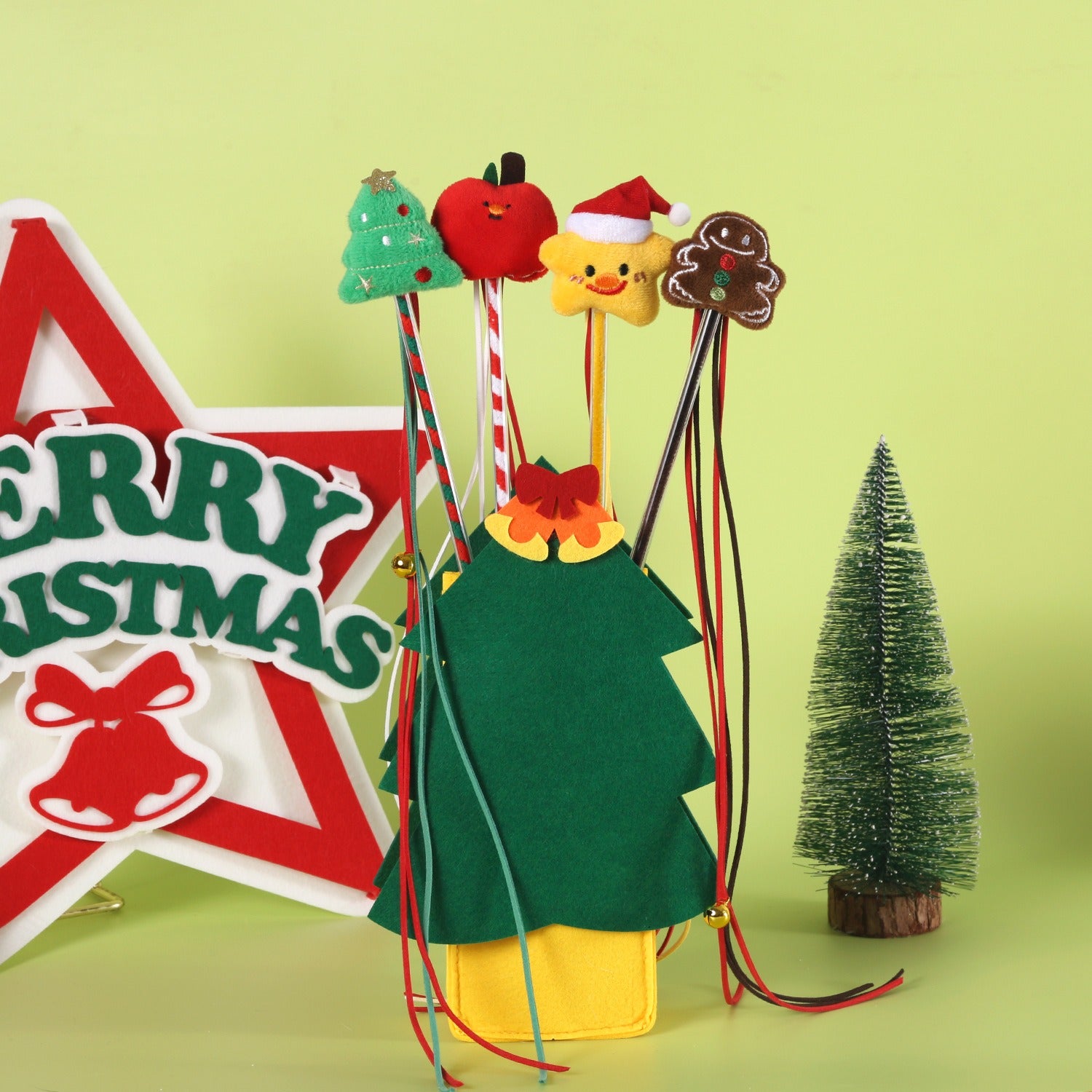 Christmas Cat Teaser Wand