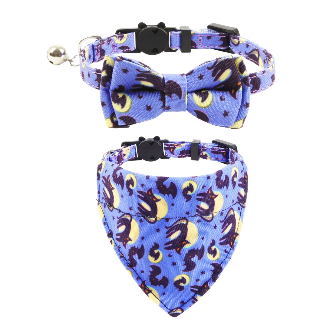 2pcs Halloween Pet Collar for Small Dogs & Cats – Festive, Adjustable, Comfortable