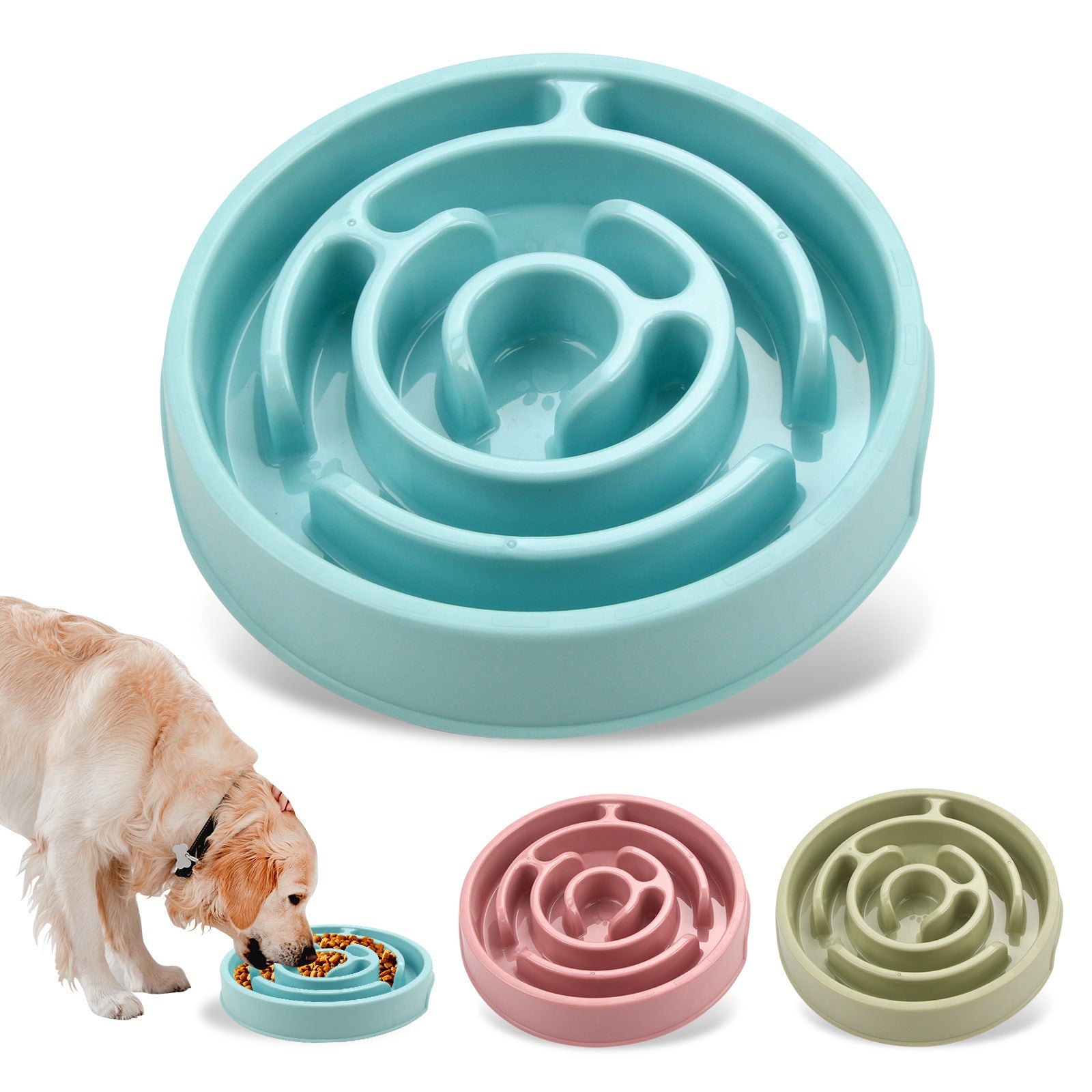 Dog Slow Feeder Bowl with Maze Design｜Durable PP Material｜under 20kg