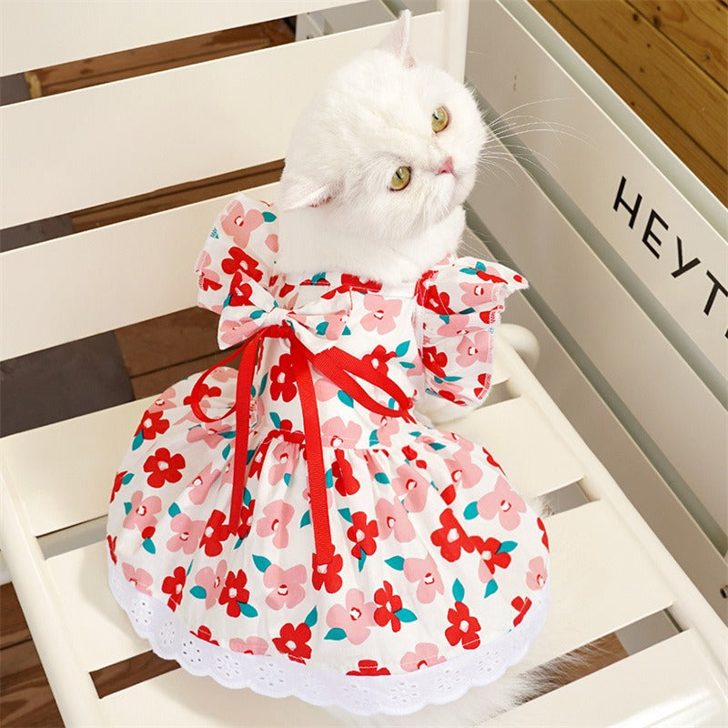 Cute Solid Color Pet Shirt – Sizes S–3XL for Dogs & Cats (Chest 14.6–27.6″, Back 9.8–17.7″)