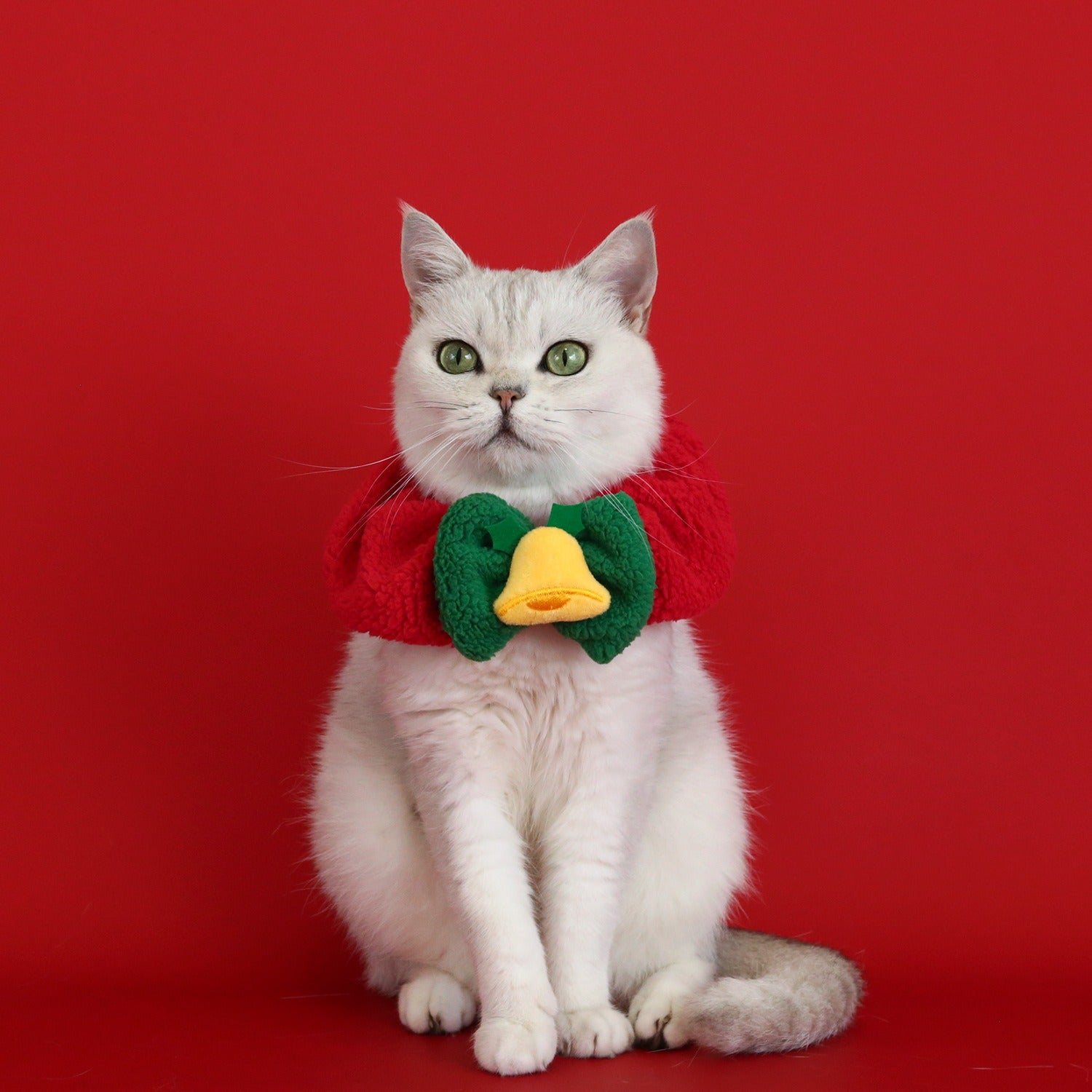 Plush Christmas Pet Outfit Set – Holiday Costume for Cats & Small Dogs (Fits up to 10kg)