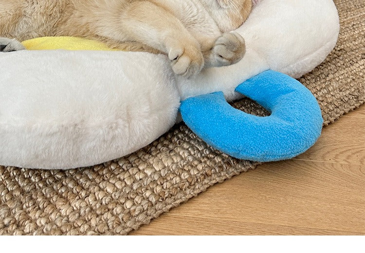 All-Season Cat Bed｜Soft & Removable Design for Easy Cleaning – Also for Small Dogs