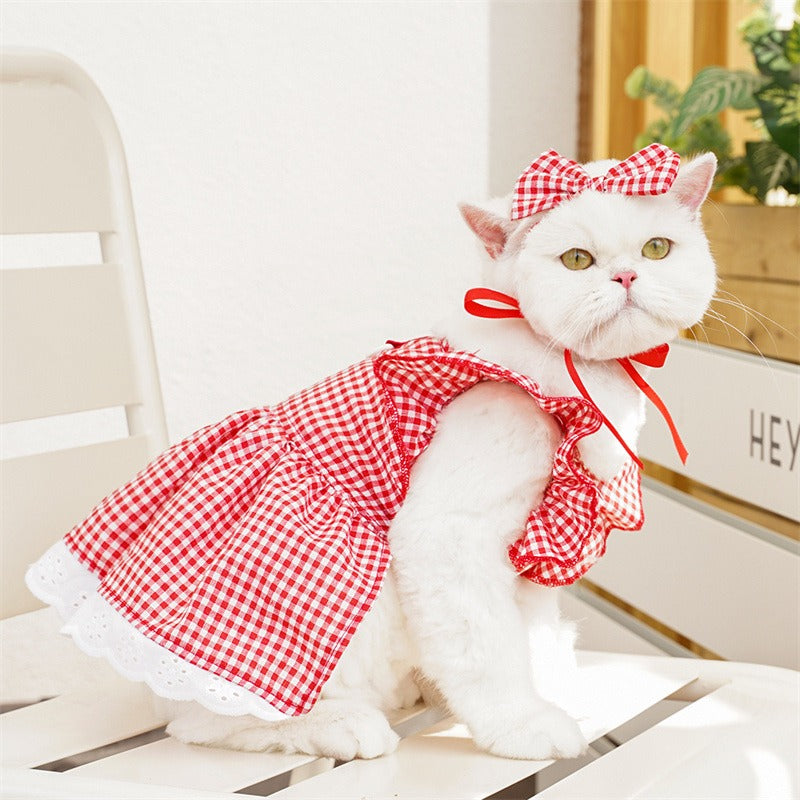 Cute Solid Color Pet Shirt – Sizes S–3XL for Dogs & Cats (Chest 14.6–27.6″, Back 9.8–17.7″)