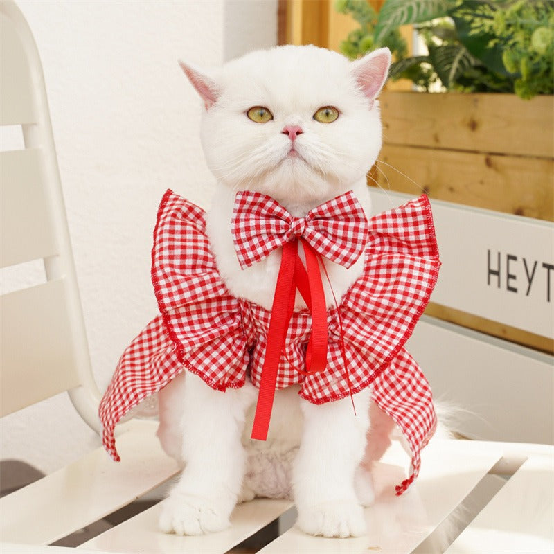 Cute Solid Color Pet Shirt – Sizes S–3XL for Dogs & Cats (Chest 14.6–27.6″, Back 9.8–17.7″)