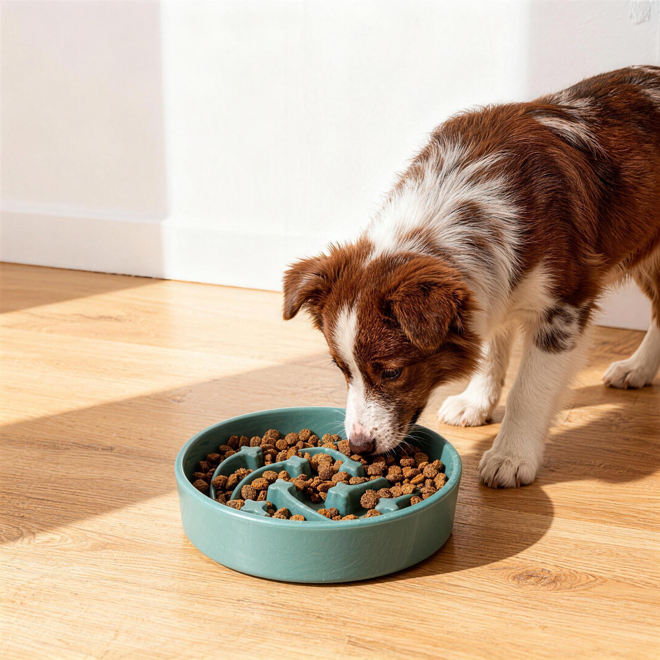Large Ceramic Slow Feeder Dog Bowls