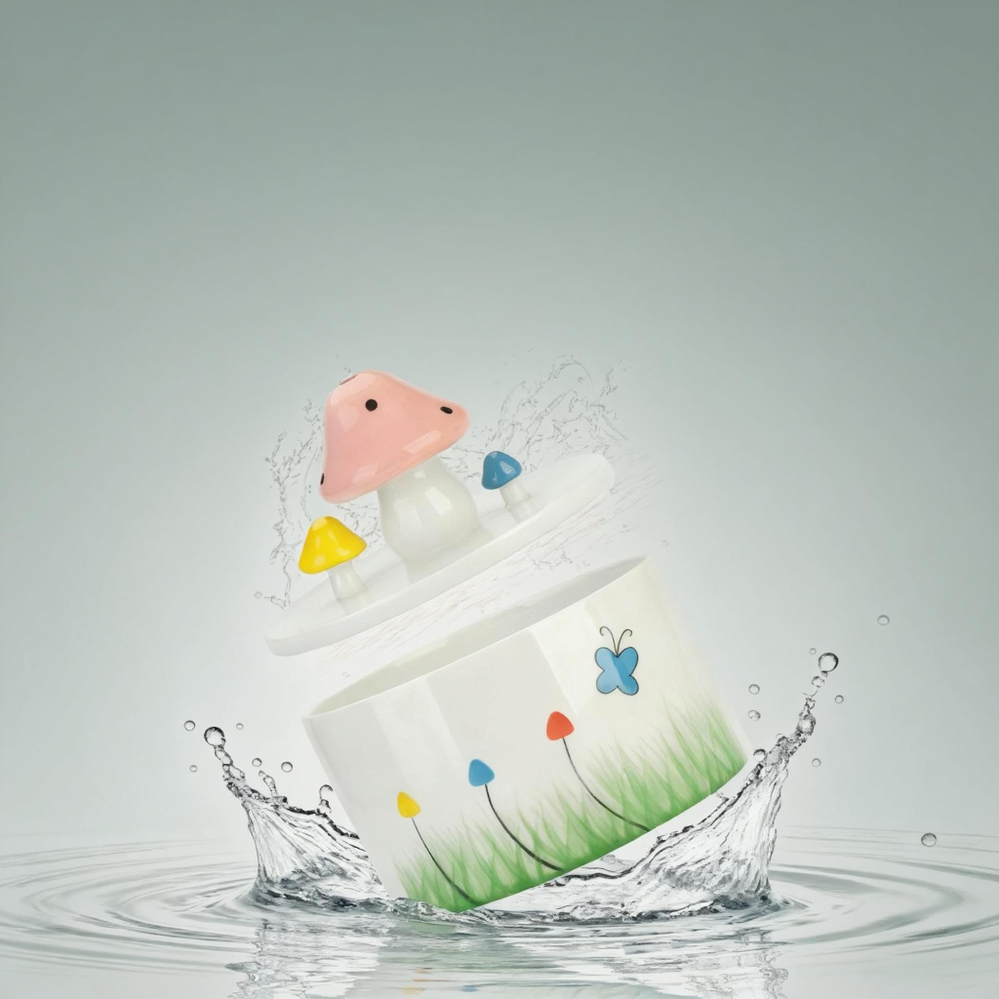 Ceramic Automatic Cat&small dog Water Fountain