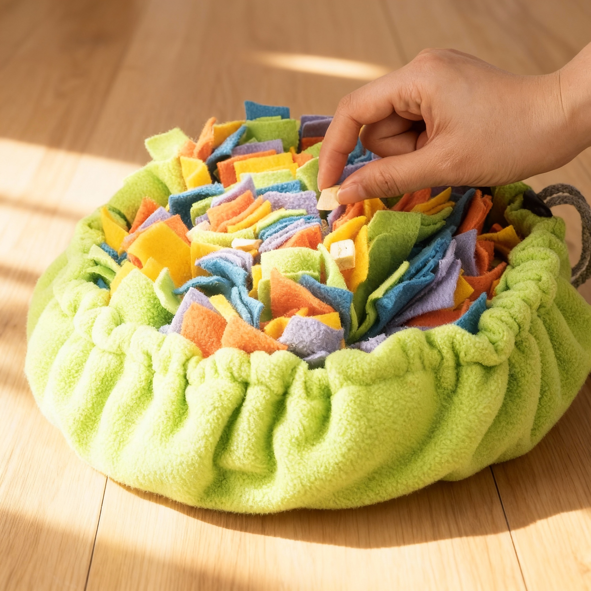 Grass-Style Snuffle Mat for Dogs – Adjustable Difficulty Treat Hiding Enrichment Mat