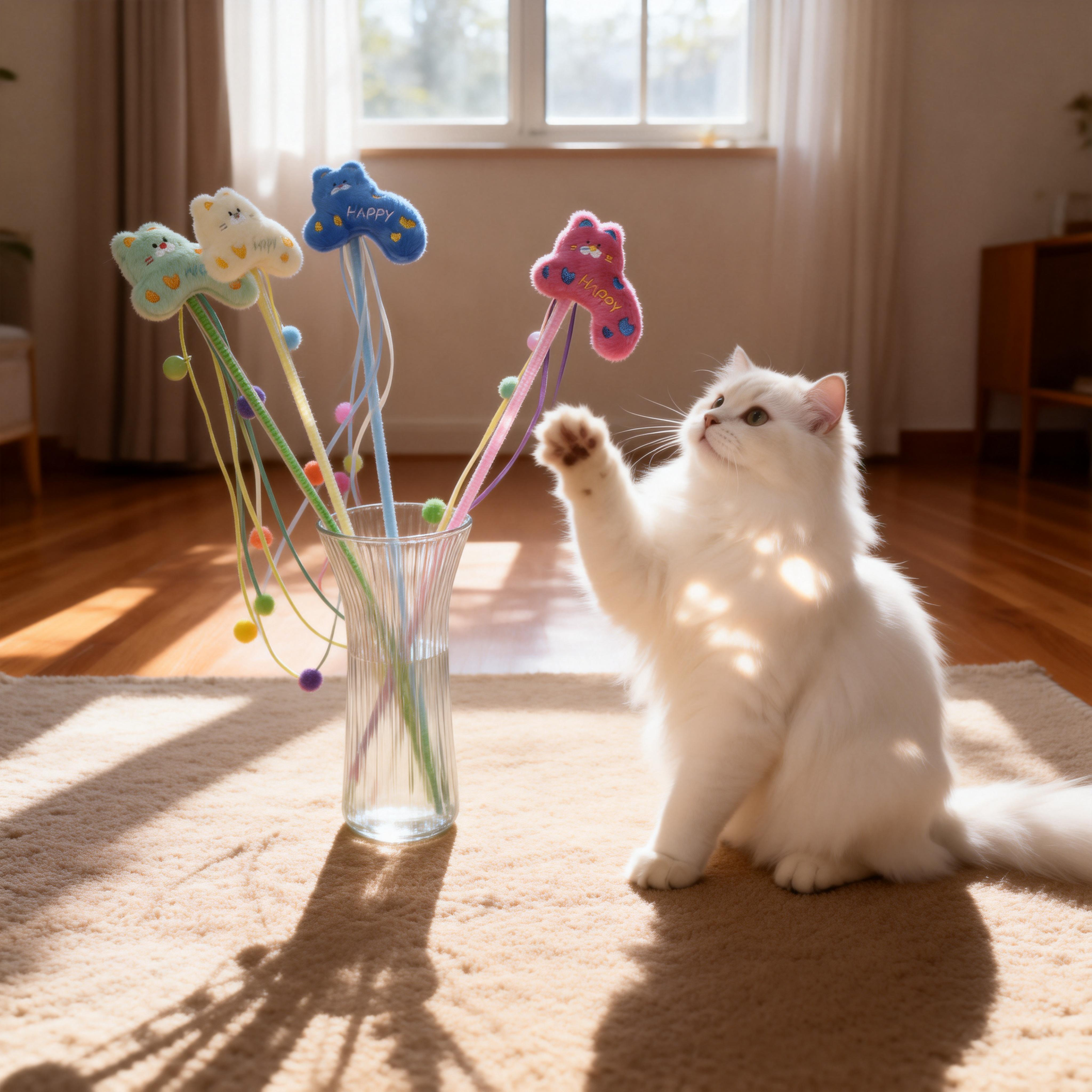 Interactive Cat Teaser Wand